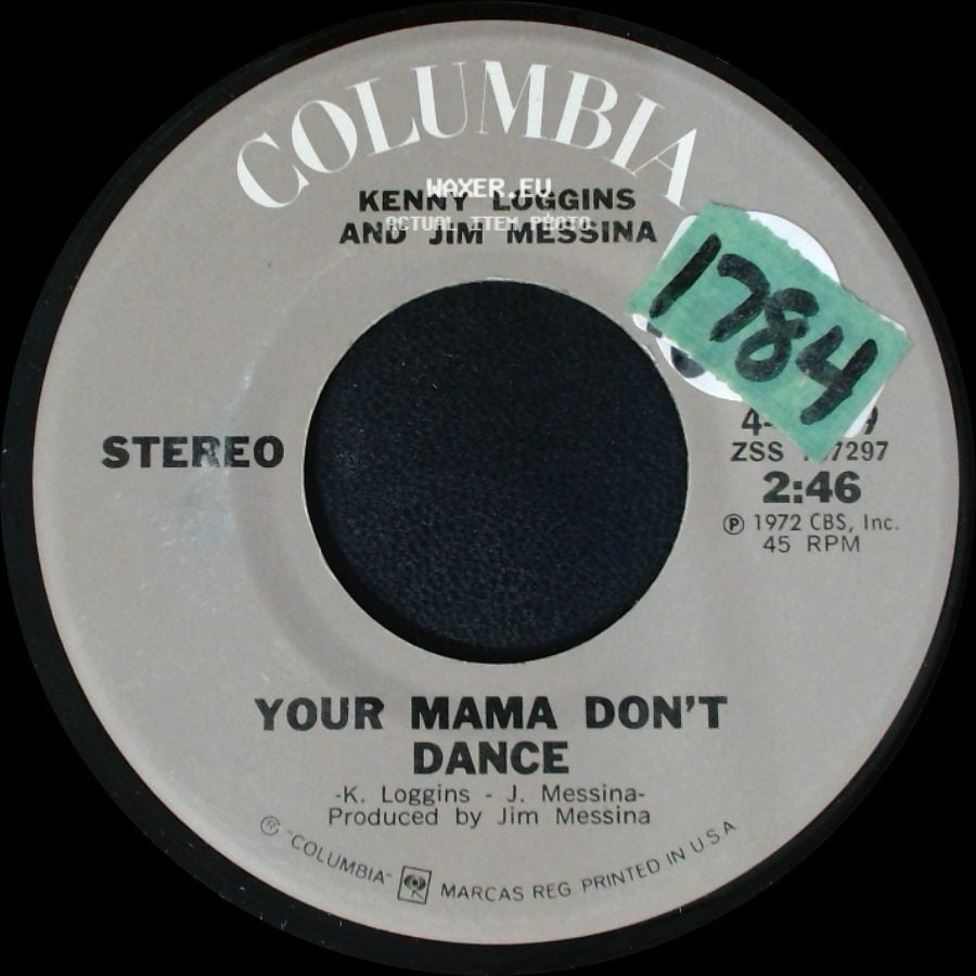 Kenny Loggins And Jim Messina - Your Mama Don't Dance / Golden Ribbons side A