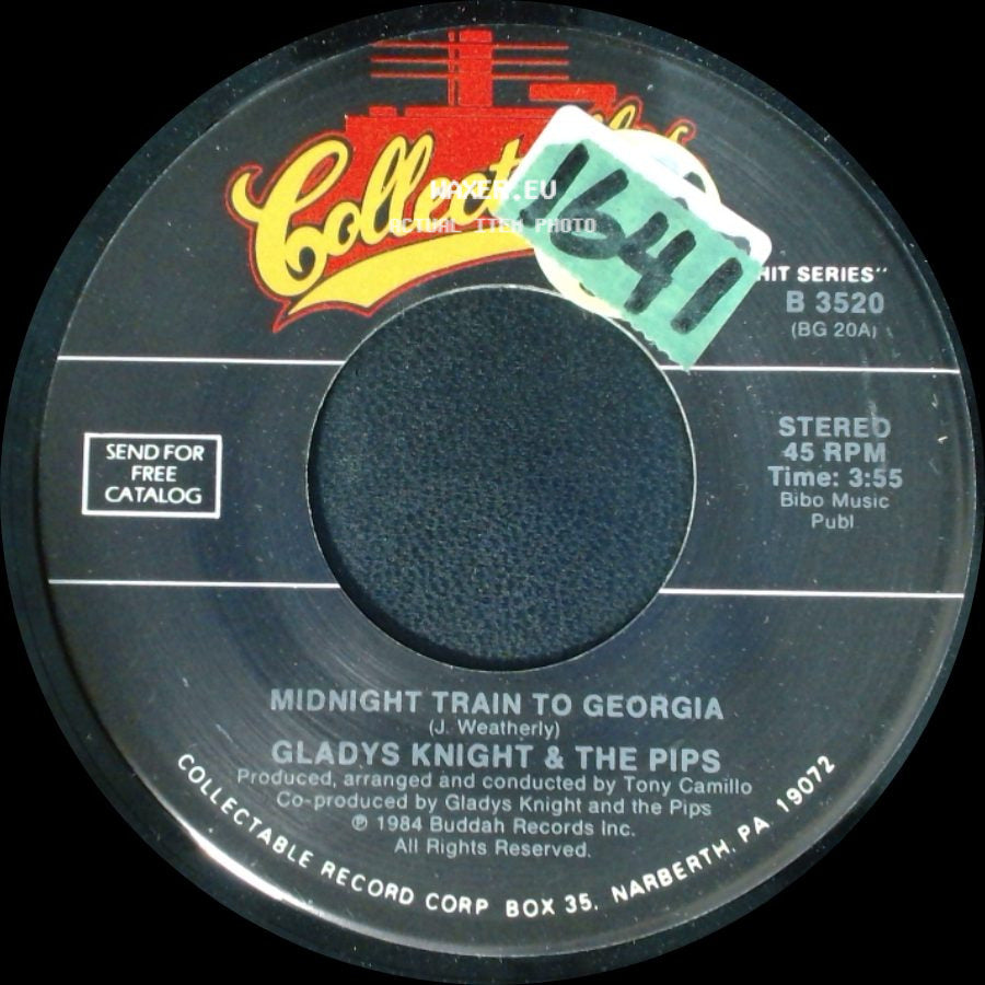 Gladys Knight & The Pips - Midnight Train To Georgia / Where Peaceful Waters Flow side A