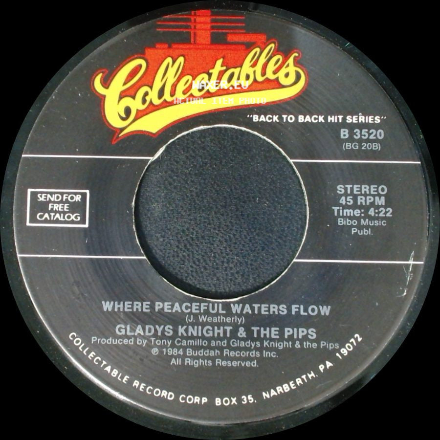 Gladys Knight & The Pips - Midnight Train To Georgia / Where Peaceful Waters Flow side B