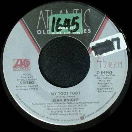 Jean Knight / Billy Joe Royal - My Toot Toot / Burned Like A Rocket side A