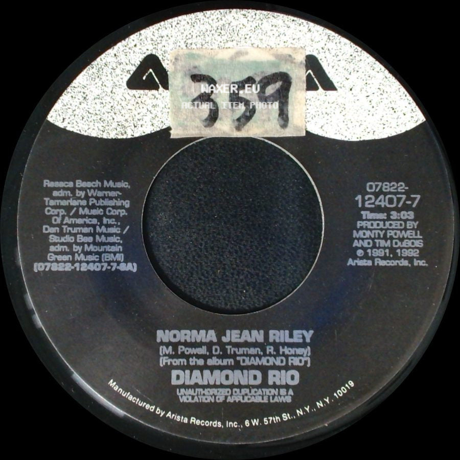 Diamond Rio - Pick Me Up / Norma Jean Riley side B
