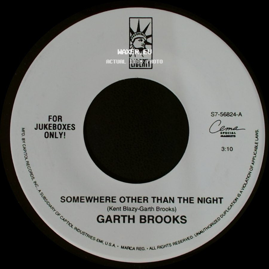 Garth Brooks - Somewhere Other Than The Night / Mr. Right side A