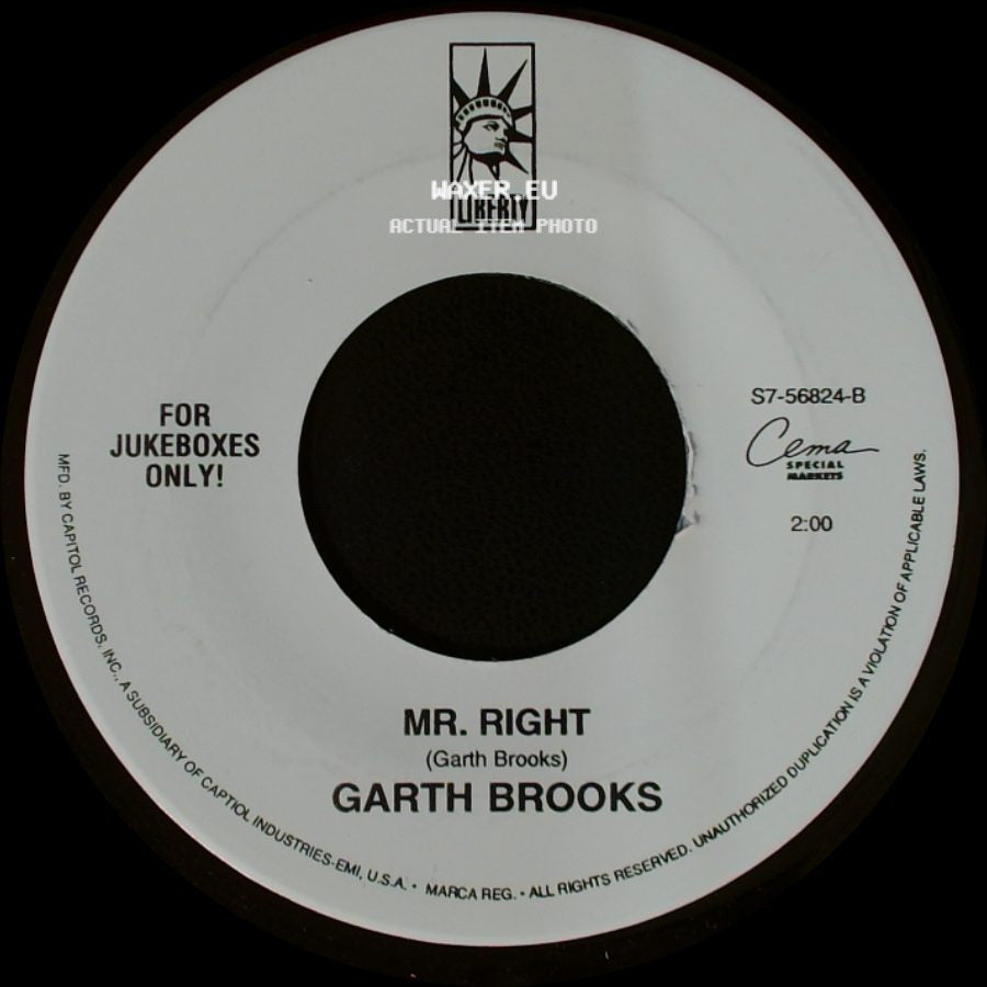 Garth Brooks - Somewhere Other Than The Night / Mr. Right side B