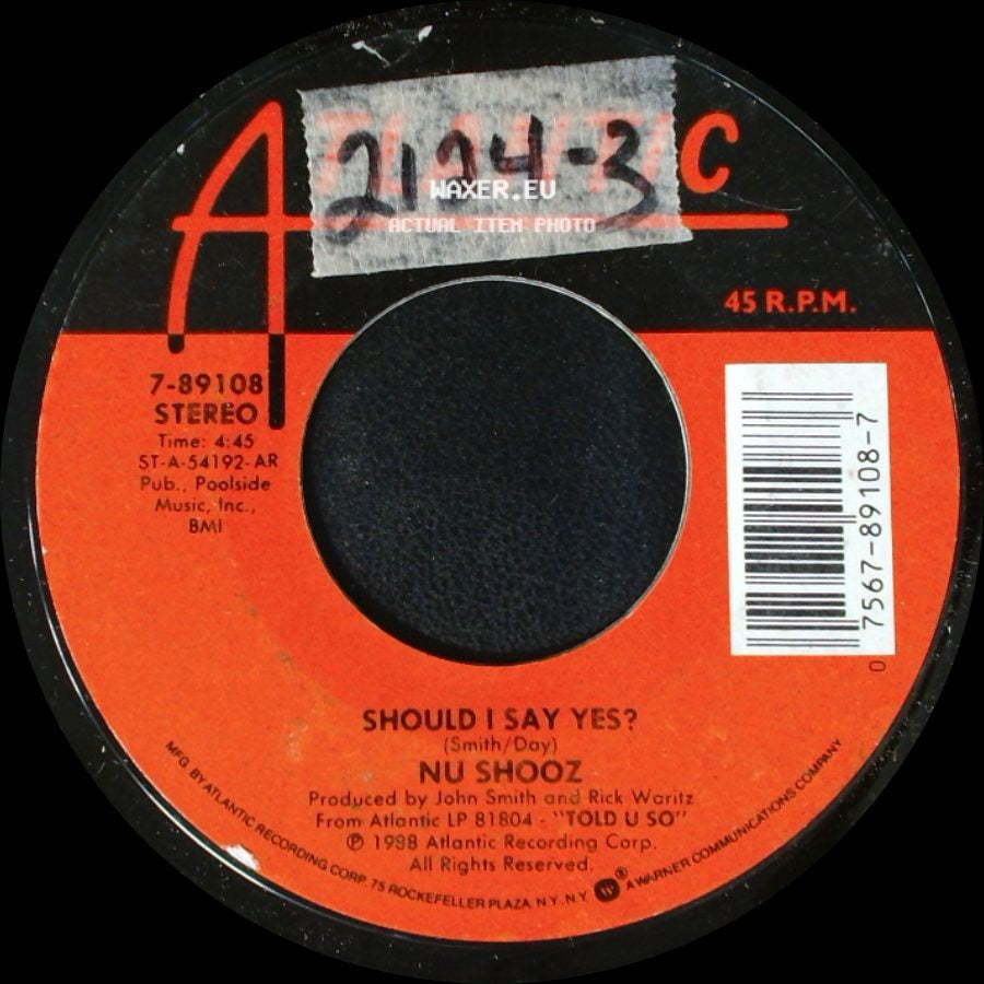 Nu Shooz - Should I Say Yes? / Montecarlo Nite side A