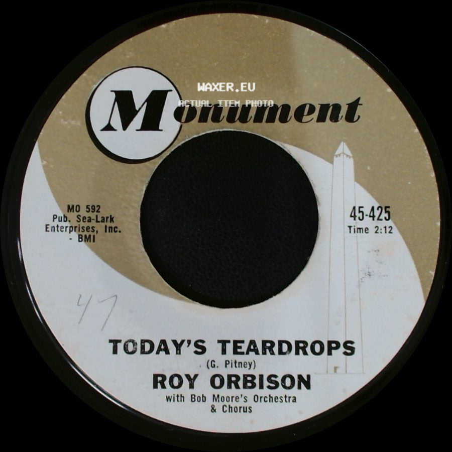 Roy Orbison - Today's Teardrops / Blue Angel side A