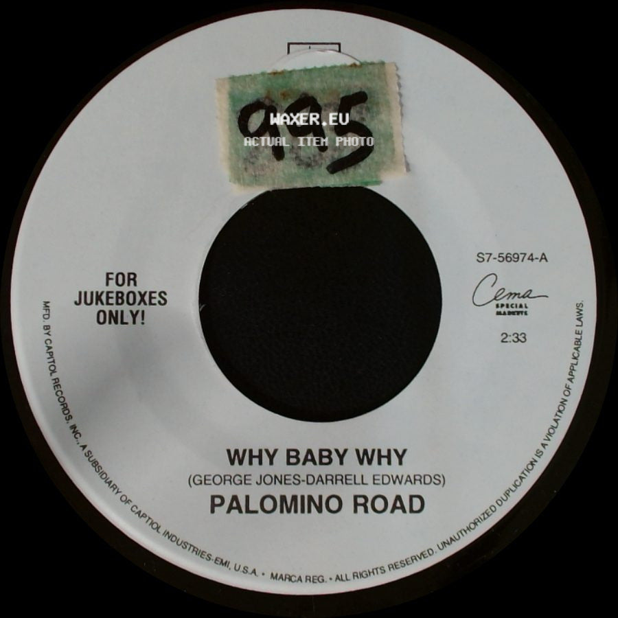 Palomino Road - Why Baby Why / Over And Over side A