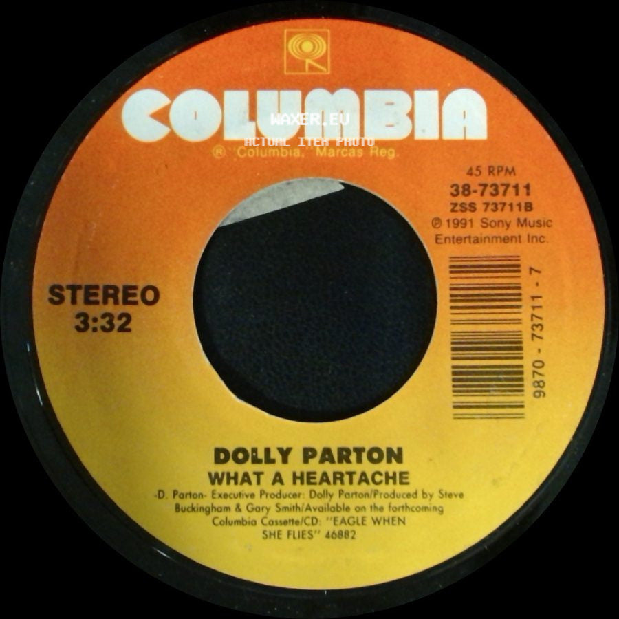 Dolly Parton With Ricky Van Shelton / Dolly Parton - Rockin' Years / What A Heartache side B