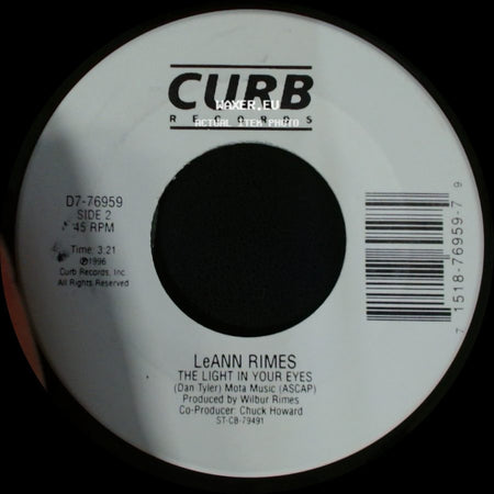 Leann Rimes - Blue / The Light In Your Eyes side B