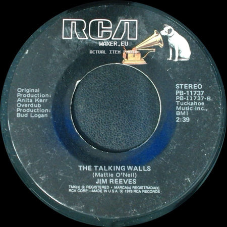Jim Reeves - Oh, How I Miss You Tonight / The Talking Walls side B
