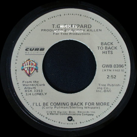 T.G. Sheppard - Last Cheater's Waltz / I'll Be Coming Back For More side B