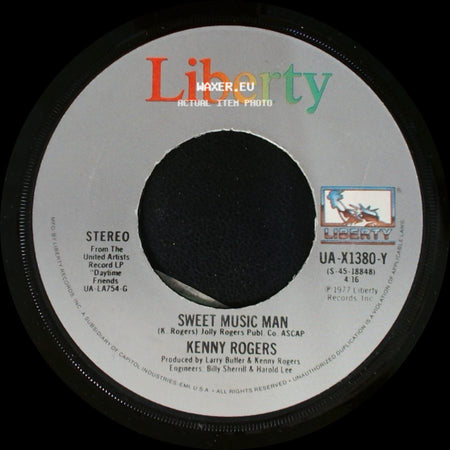 Kenny Rogers - Lady / Sweet Music Man side B