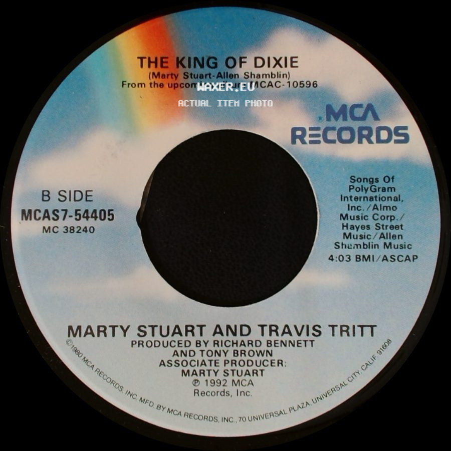 Marty Stuart And Travis Tritt - This One's Gonna Hurt You (For A Long, Long Time) / The King Of Dixie side B