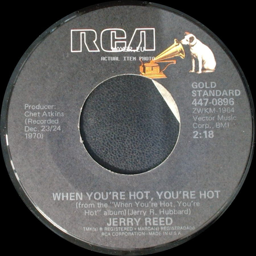 Jerry Reed - Amos Moses / When You're Hot, You're Hot side B