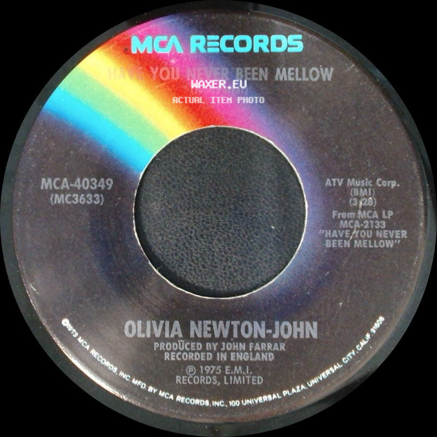 Olivia Newton-John - Water Under The Bridge / Have You Never Been Mellow side B