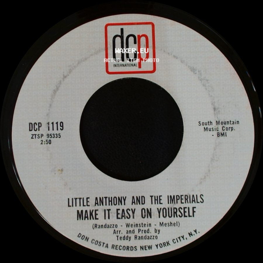 Little Anthony And The Imperials - Goin' Out Of My Head / Make It Easy On Yourself side B