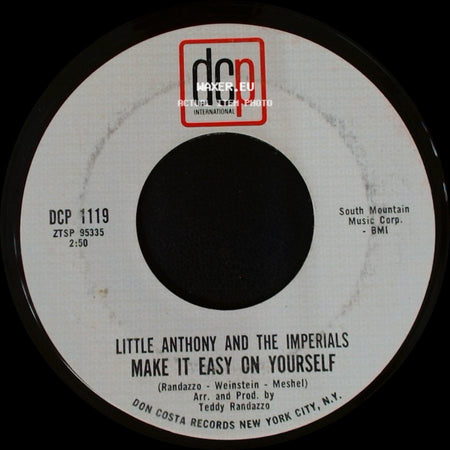 Little Anthony And The Imperials - Goin' Out Of My Head / Make It Easy On Yourself side B