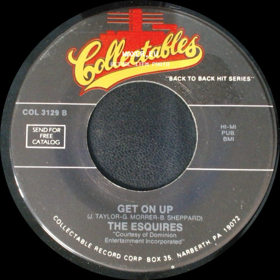 The Esquires / The O'kaysions - Get On Up / Girl Watcher side A