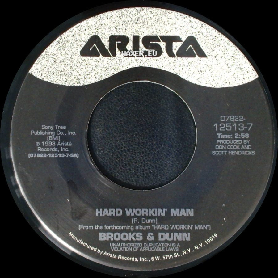 Brooks & Dunn - Texas Women (Don't Stay Lonely Long) / Hard Workin' Man side B