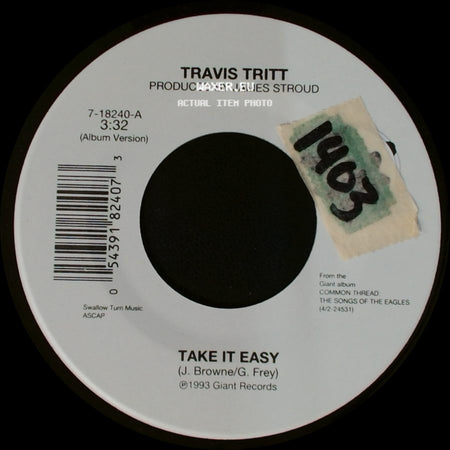 Travis Tritt - I Wish I Could Go Back Home / Take It Easy side B