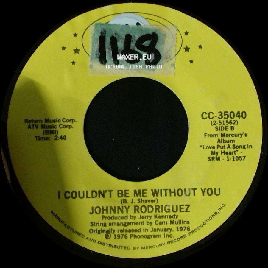 Johnny Rodriguez - I Wonder If I Ever Said Goodbye / I Couldn't Be Me Without You side B