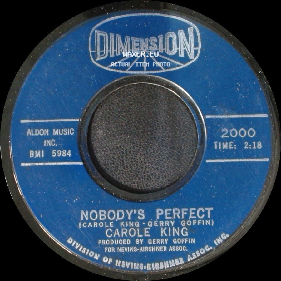 Carole King - Nobody's Perfect / It Might As Well Rain Until September side A