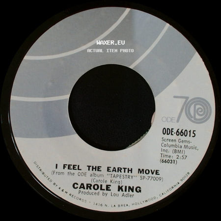 Carole King - It's Too Late / I Feel The Earth Move side B
