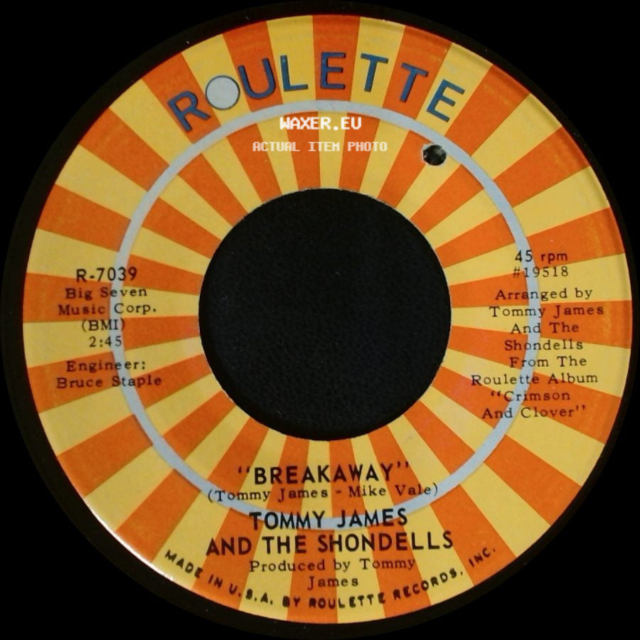 Tommy James And The Shondells - Breakaway / Sweet Cherry Wine side A