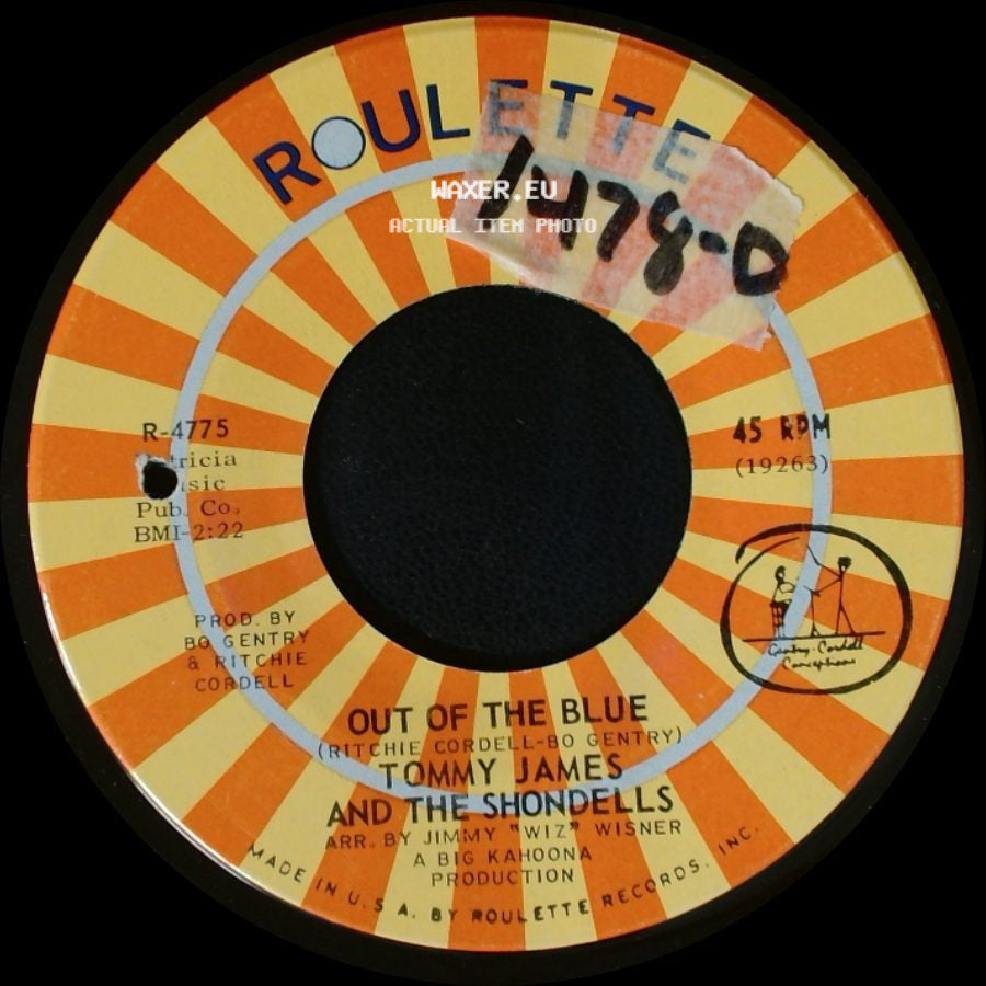 Tommy James And The Shondells - Love's Closin' In On Me / Out Of The Blue side B