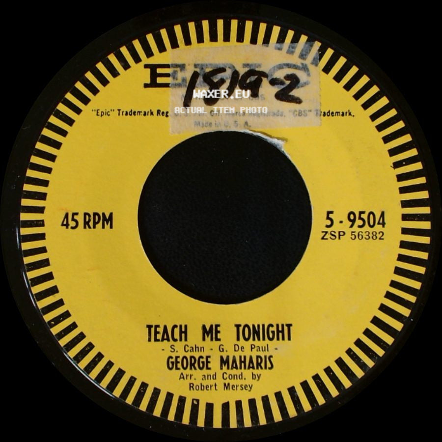 George Maharis - After The Lights Go Down Low / Teach Me Tonight side B