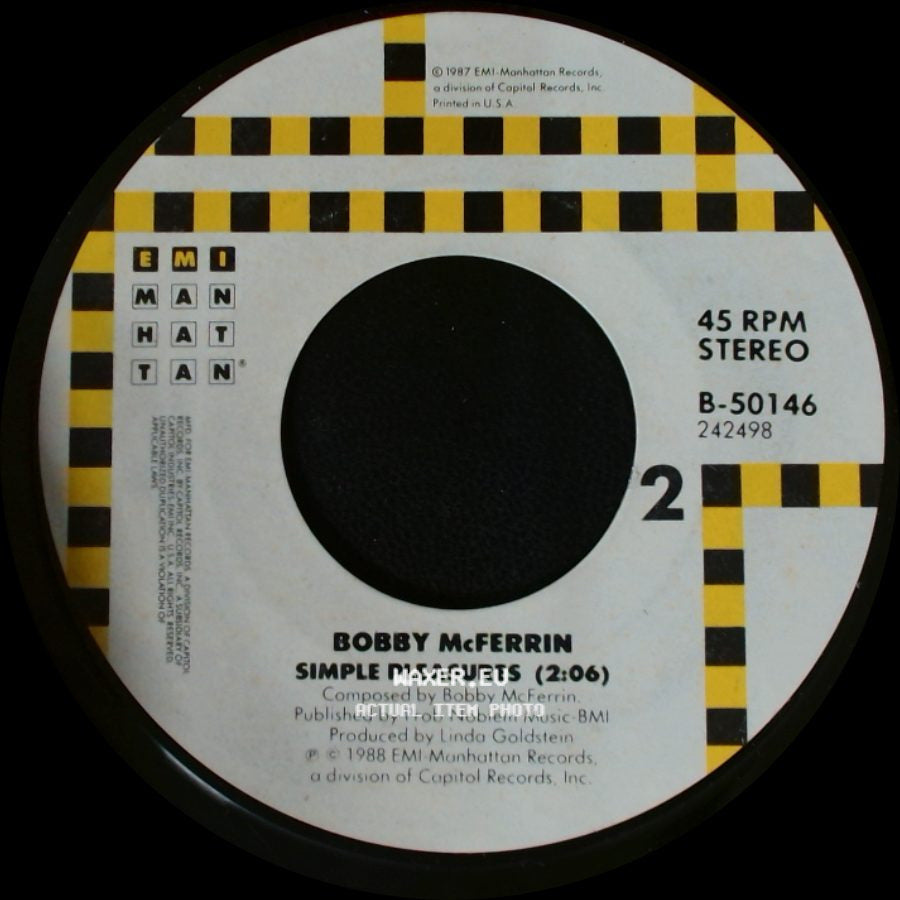 Bobby Mcferrin - Simple Pleasures (2:06) / Don't Worry Be Happy (Edit) side A
