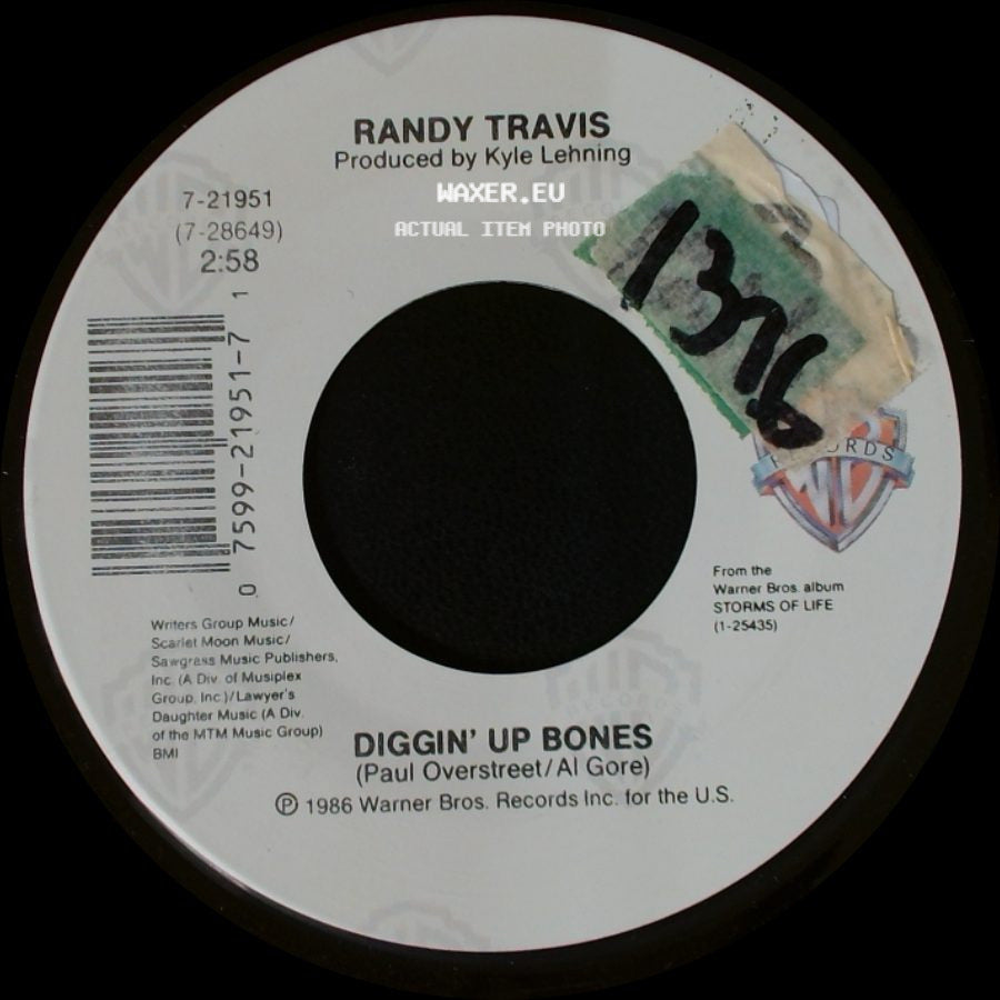 Randy Travis - Diggin' Up Bones / No Place Like Home side A