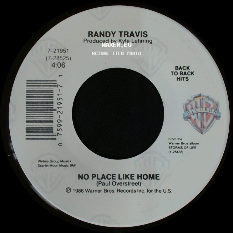 Randy Travis - Diggin' Up Bones / No Place Like Home side B