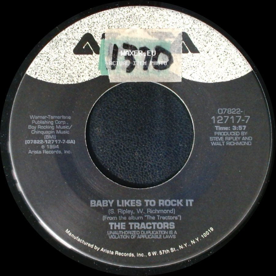 The Tractors - Baby Likes To Rock It / Tulsa Shuffle side A