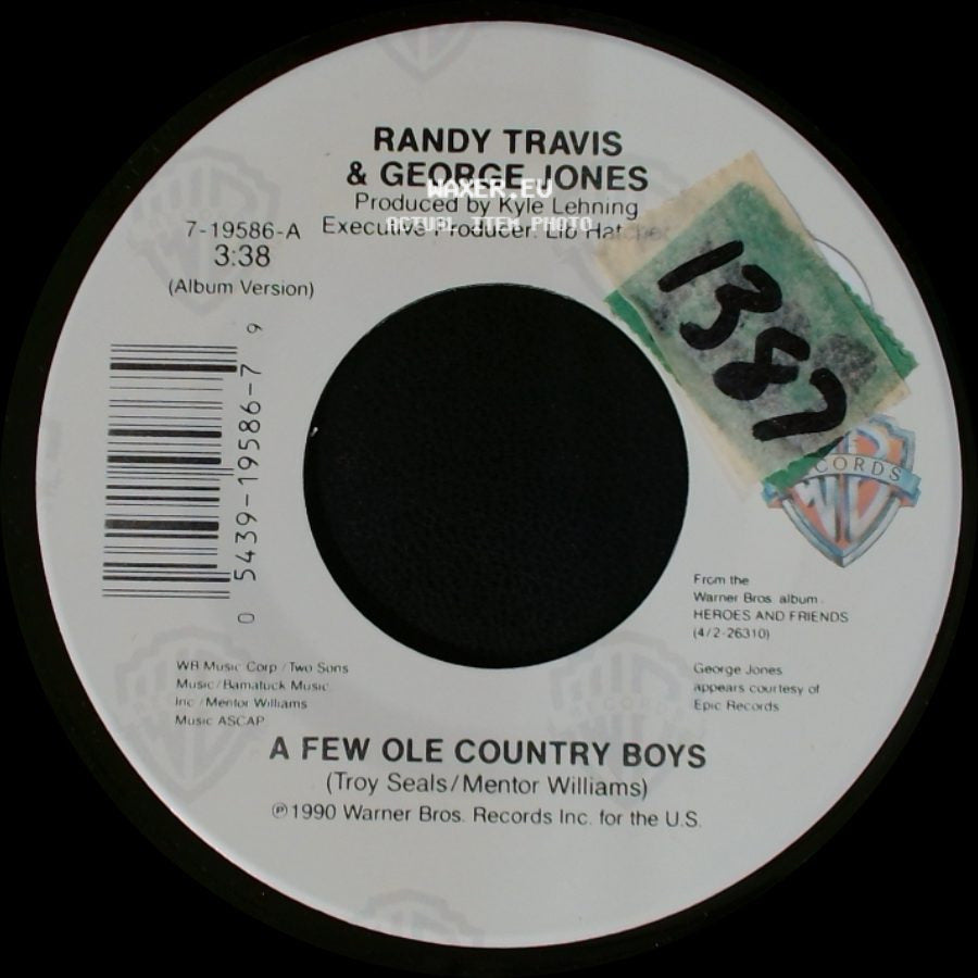 Randy Travis & George Jones / Randy Travis - A Few Ole Country Boys / Smokin' The Hive side A