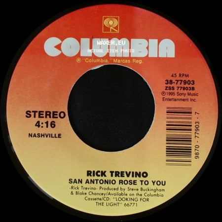 Rick Trevino - Bobbie Ann Mason / San Antonio Rose To You side B