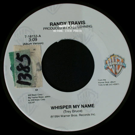 Randy Travis - Whisper My Name / Oscar The Angel side A