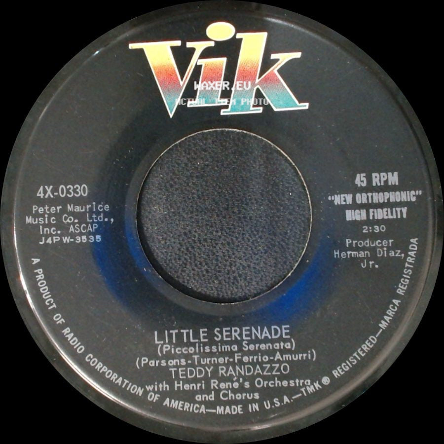 Teddy Randazzo - Be My Kitten Little Chicken / Little Serenade (Piccolissima Serenata) side B