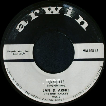 Jan & Arnie / Jan & Arnie With Don Ralke's Music - Jennie Lee / Gotta Getta Date side A