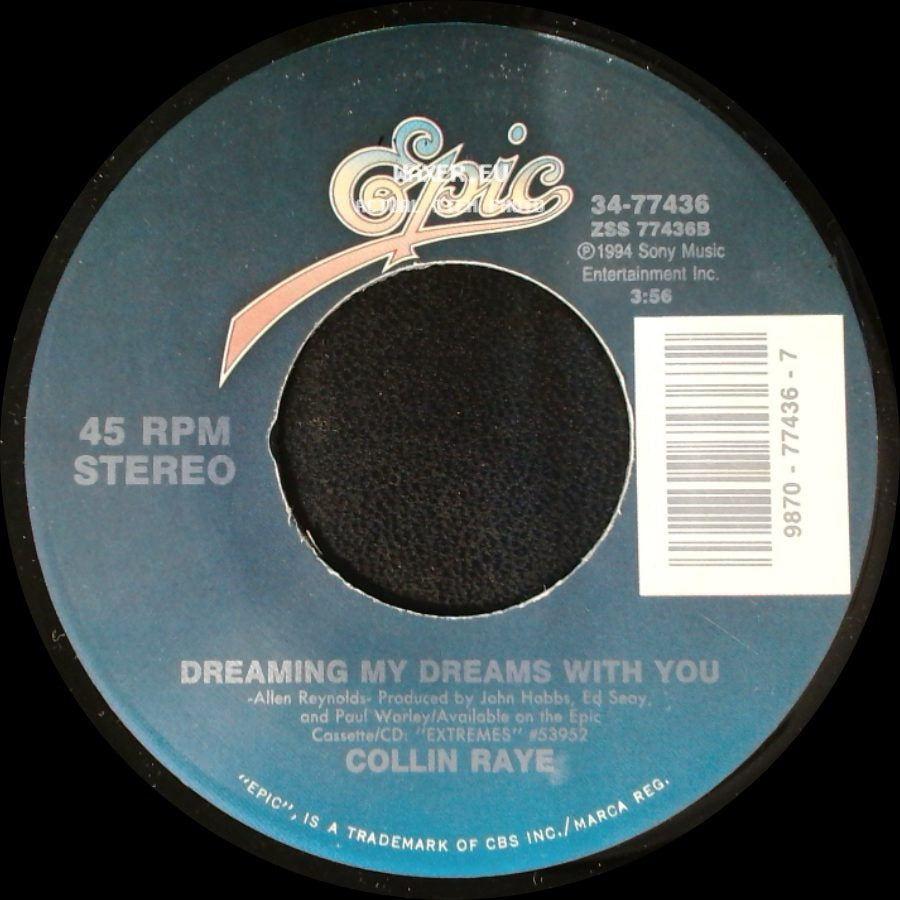 Collin Raye - Little Rock / Dreaming My Dreams With You side B