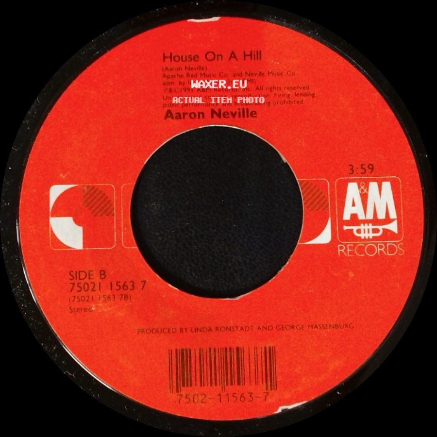 Aaron Neville - Everybody Plays The Fool / House On A Hill side B