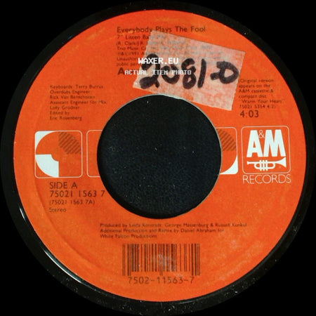 Aaron Neville - Everybody Plays The Fool / House On A Hill side A