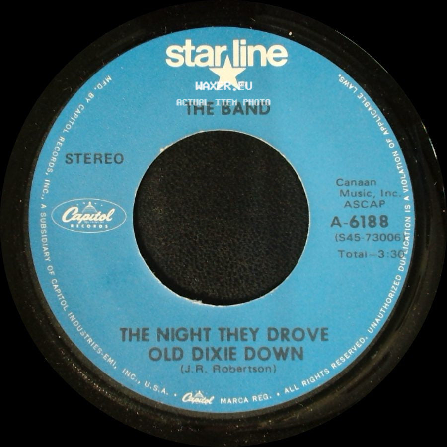 The Band - The Night They Drove Old Dixie Down / Up On Cripple Creek side A