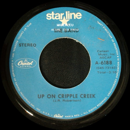The Band - The Night They Drove Old Dixie Down / Up On Cripple Creek side B