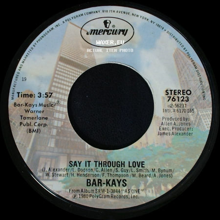 Bar-Kays - Hit And Run / Say It Through Love side B