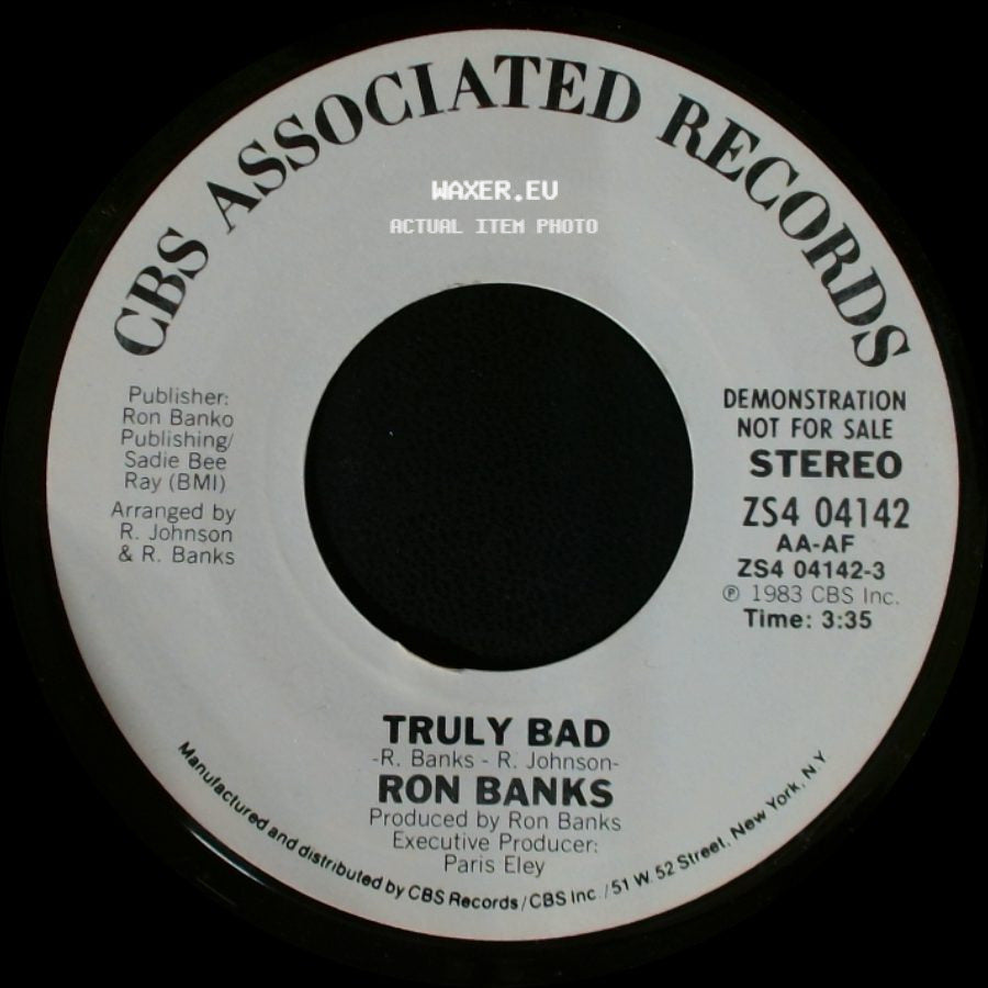 Ron Banks - Truly Bad / Truly Bad side A