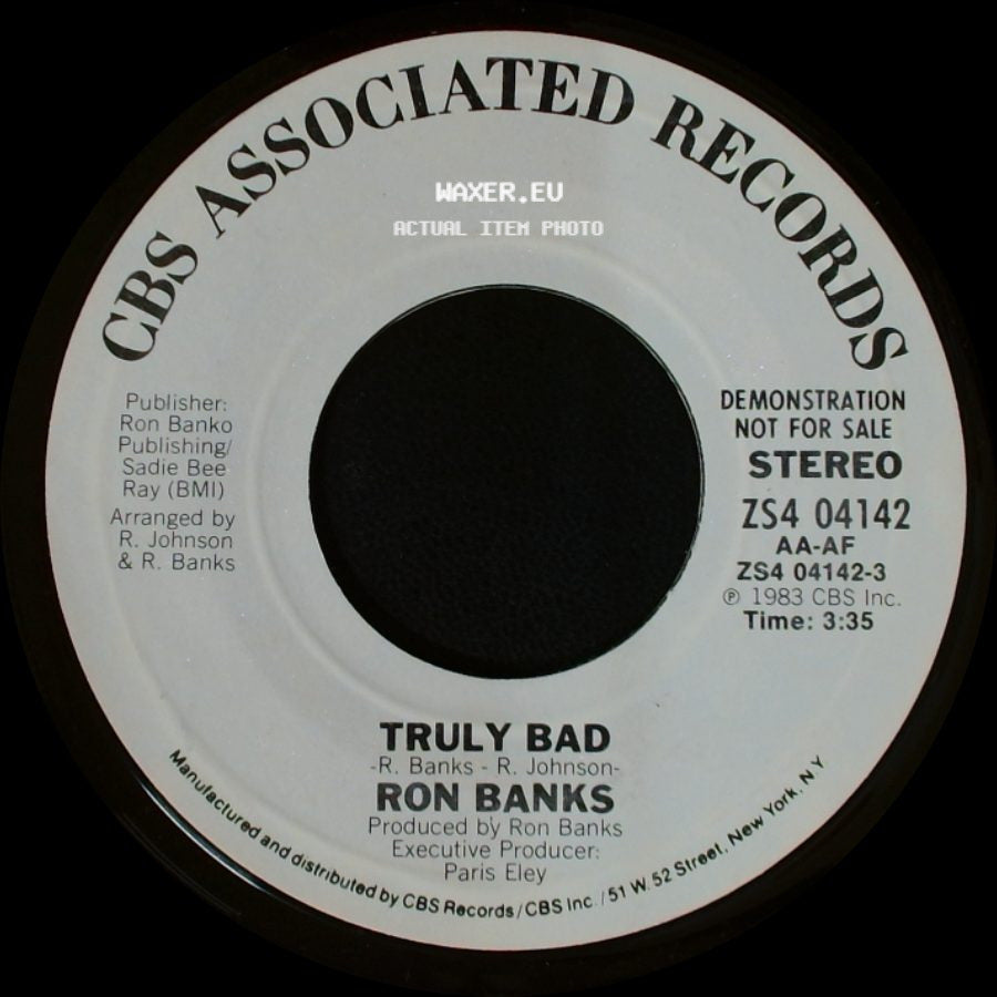 Ron Banks - Truly Bad / Truly Bad side B