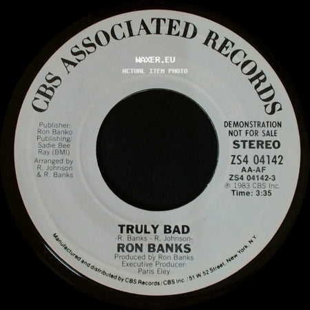 Ron Banks - Truly Bad / Truly Bad side B
