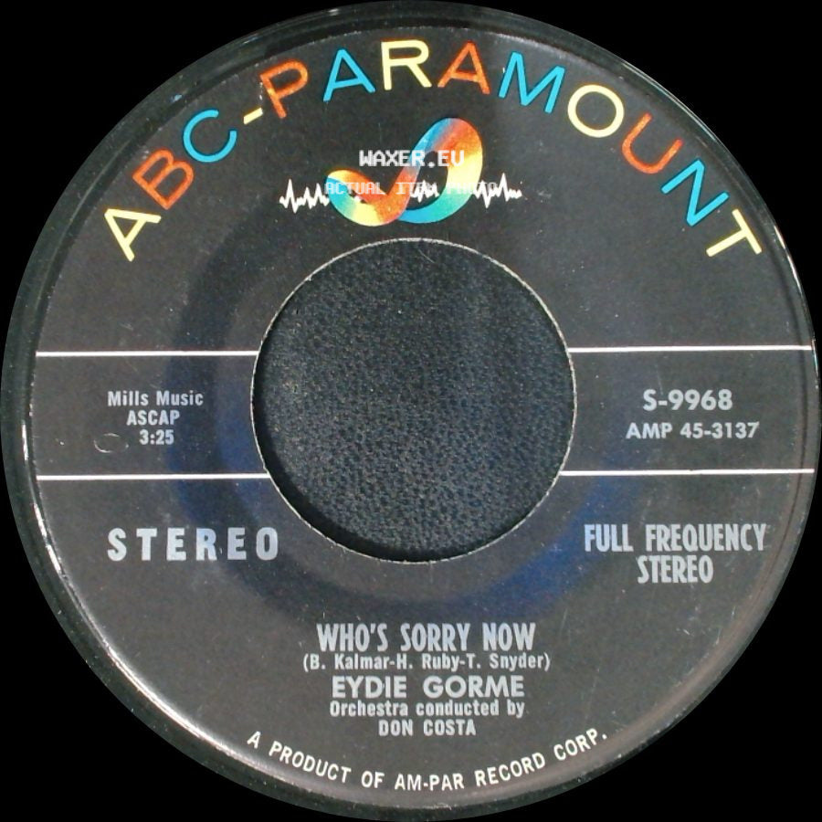 Eydie Gorme - Toot Toot Tootsie, Goodbye / Who's Sorry Now side B