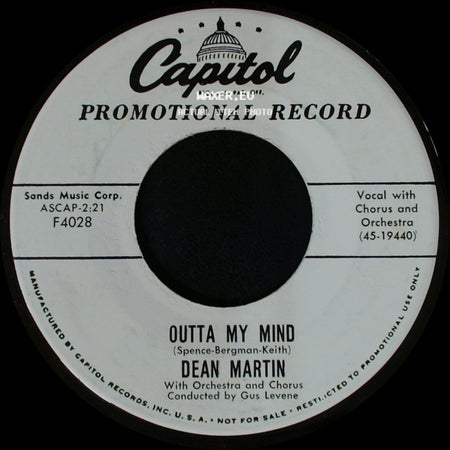 Dean Martin - Outta My Mind / Volare side A