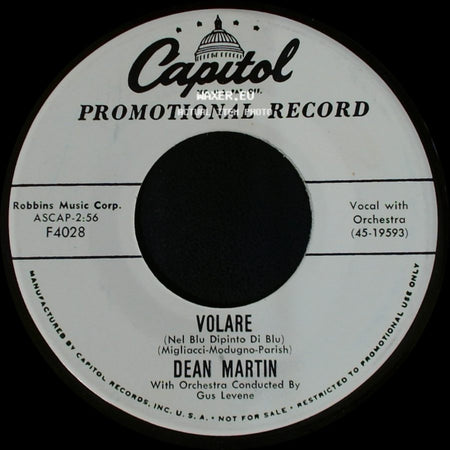 Dean Martin - Outta My Mind / Volare side B